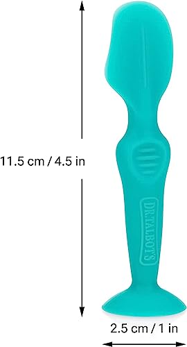 Dr. Talbot's Diaper Cream Brush for Babies - Diaper Rash Cream Applicator with Suction Base and Hygienic Case - Mini Size - Aqua Blue