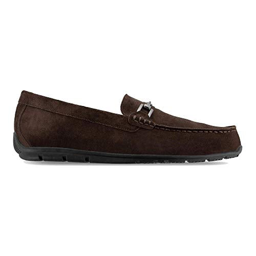 FootJoy Men's Club Casuals Suede Loafer Golf Shoe, Chocolate, 10.5