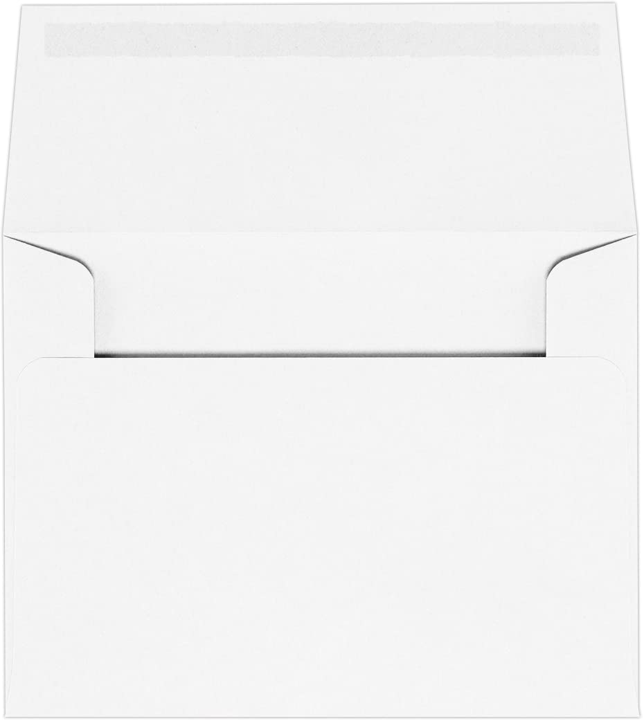 LUXPaper A2 Invitation Envelopes | 4 3/8" x 5 3/4" | Bright White | 24lb. Text | 1,000 Qty