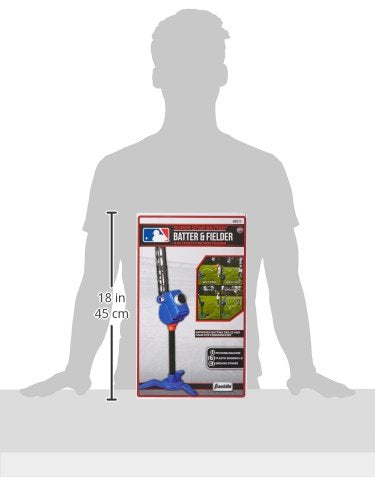 Franklin Sports Baseball Pitching Machine - Adjustable Baseball Hitting & Fielding Practice Machine For Kids - with 6 Baseballs - Great For Practice,Blue, Small