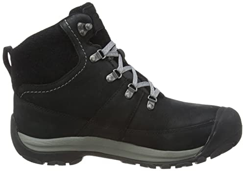 KEEN Women's Kaci 3 Winter Mid Height Waterproof Insulated Snow Boots, Magnet/Black Plaid, 11