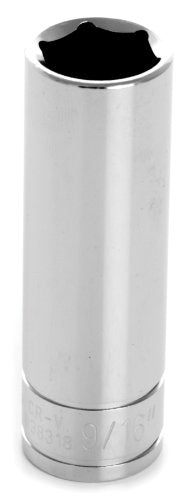 Performance Tool W38318 6-Point Socket, 3/8-Inch Drive, 9/16