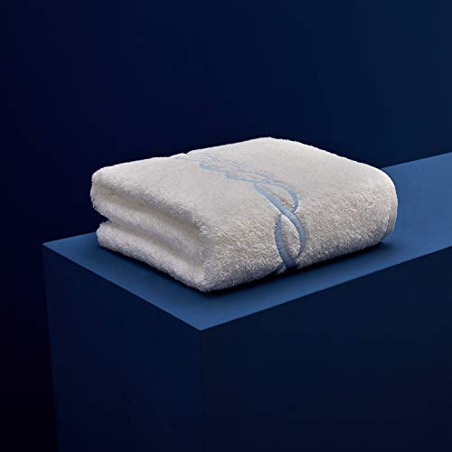 Superior 1000 Gram Egyptian Cotton Oversize 63 x 31 Bath Towel, 1 Piece, Blue Chain