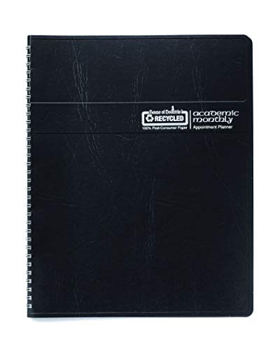 House of Doolittle 2024-2025 Monthly Planner, Academic, Black Cover, 8.5 x 11 Inches, July - August (HOD26502-25)