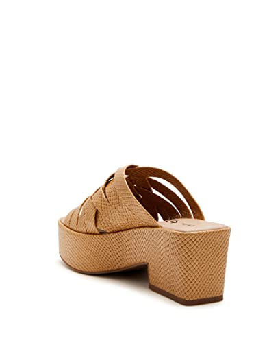 Katy Perry Women's The Busy Bee Criss Cross Slide Wedge Sandal, Black, 11