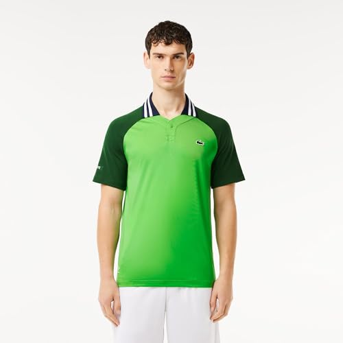 Lacoste Men's Short Sleeve Slim Fit Tenni Polo, Ladigue/Captain, S