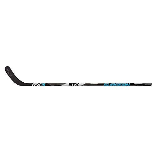 STX Ice Hockey Surgeon RX3 Hockey Stick, Junior, Right, 45, X88, Black/Blue