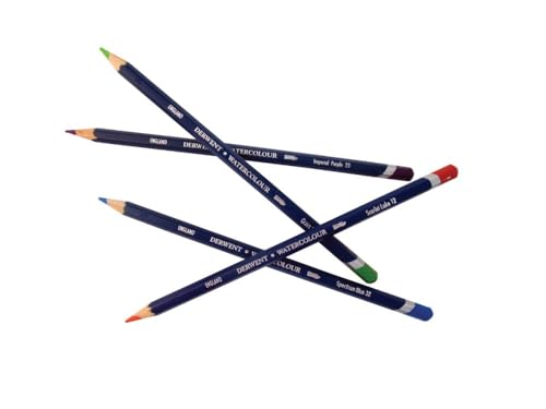 Derwent Colored Pencils, Watercolour, Water Color Pencils, Drawing, Art, Metal Tin, 12 Count (32881)
