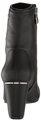 DKNY Women's Nappa Classic Heeled Boot Fashion, Black, 11