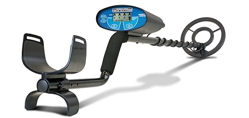 Bounty Hunter QSI Quick Silver Metal Detector, Black – Fully Automatic Ground Balance, 8-Inch Waterproof Coil, LCD Display, 4-Segment Digital Target ID & 3-Tone Audio Feedback