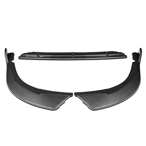 DNA MOTORING 2-PU-592-PCF STP-Style Front Bumper Lip Compatible With 2016-2018 Kia Optima SX/SXL/S,Carbon Fiber Look