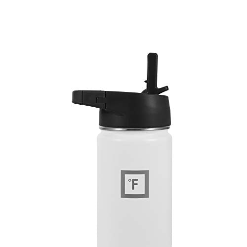 IRON °FLASK Carabiner Straw Lid for Wide Mouth Hydro Insulated Sports Modern Water Bottles, Simple BPA Free