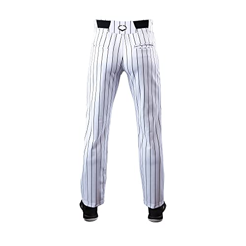 EvoShield Adult Salute Pinstripe Open Bottom Pant - White/Black, Size Small