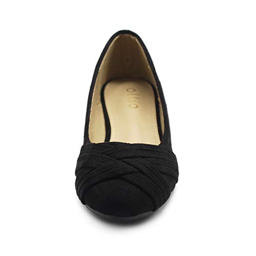 Ollio Women's Ballet Shoe Cute Casual Comfort Flat ZM1987(6.5 B(M) US, Green)