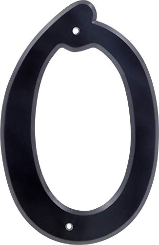 Hillman 839750 Black House Number 0, 4-Inch Nail Plastic