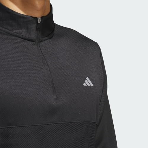 adidas Men's Ultimate365 Textured Quarter-Zip Top, SILPEB