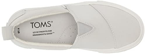 TOMS Boy's Alpargata Fenix Slip-On Sneaker, Lunar Grey, 5 Big Kid