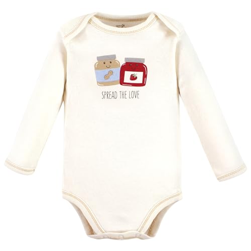 Touched by Nature baby boys Organic Cotton Long-sleeve Bodysuits T Shirt Set, Garden Floral, 9-12 Months US