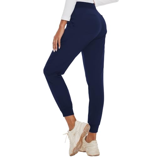Shamyoy Scrub Pants for Women Jogger Yoga Scrub Pant (Small, Black)