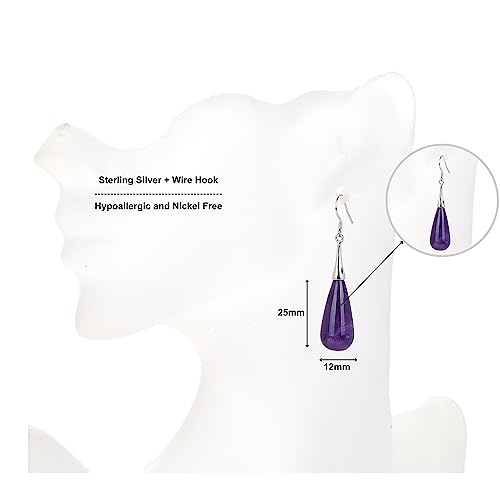 Pearlz Ocean Sterling Silver Dangle Earrings for Women (White Fresh Water Pearl - Heart)