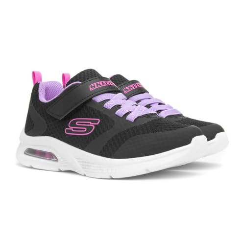 Skechers Girls Microspec Max Sneaker, Light Pink, 13 Little Kid