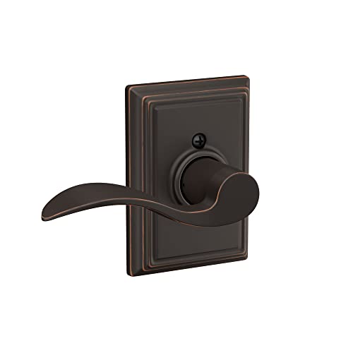 SCHLAGE F40ACC626CEN Century Collection with Accent Privacy Lever, Satin Chrome