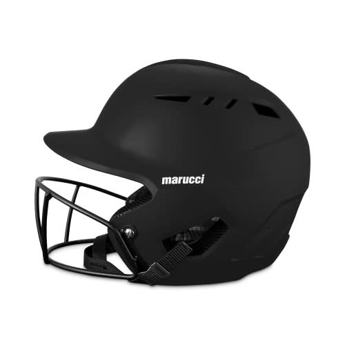 Marucci - DURAVENT SB Batting Helmet with Facemask Black (MBHDVSB-BK-AL)