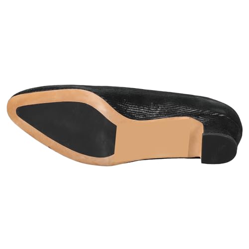 VANELi Womens Astyr Pointed Toe Block Pumps Dress Casual Low Heel 1-2" - Black - Size 7.5 W