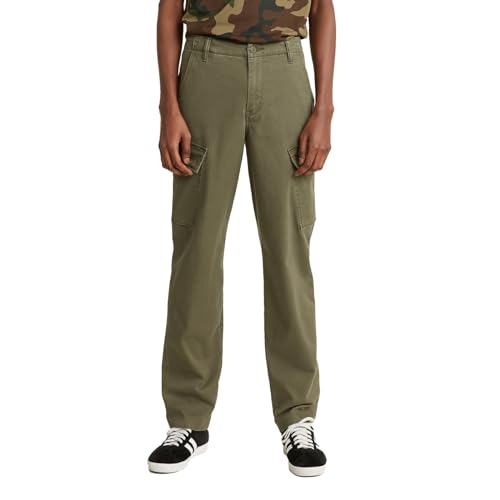 Levi's Men's XX Taper Cargo Pants, Pirate Black-Stretch Twill, 32W X 34L