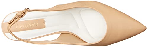 Franco Sarto Womens Racer Slingback Low Block Heel Pointed Toe Pump, Fuchsia, 5.5