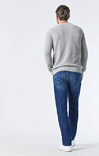 Mavi - Mens Zach Straight Jeans, Color Dark Supermove, Size: 33W x 30L