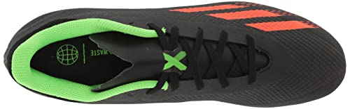 adidas Unisex X Speedportal.4 Flexible Ground Soccer Shoe, Black/Solar Red/Solar Green, 5 US Men