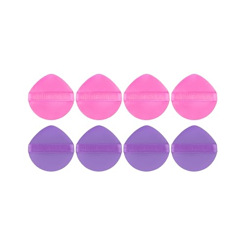 Freeman Blender Bender Makeup Sponge 8 Count Set, For Liquid & Cream Foundation, Precision Makeup Blending Sponges, For Natural, Buildable Coverage, Vegan, Cruelty-Free, & Latex-Free, Pink Sponge