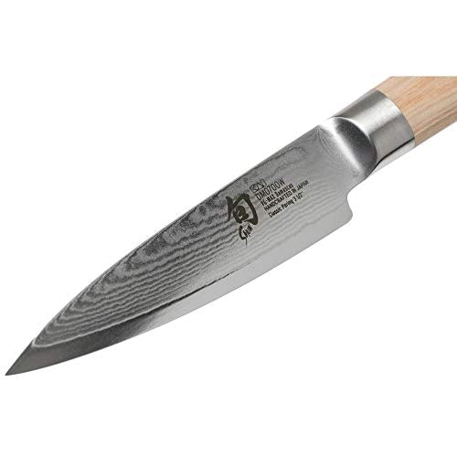 Shun Cutlery Classic Blonde Paring Knife 3.5", Small, Nimble Cooking Knife For Peeling, Coring, Trimming And More, Precise Cutting Knife, Handcrafted Japanese Kitchen Knife