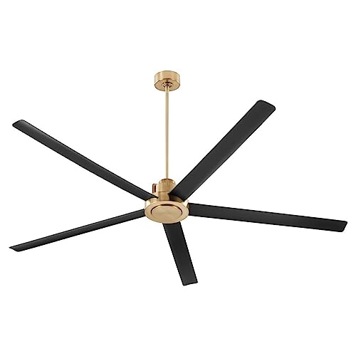 Quorum 80805-8059 Revel 80" Ceiling Fan, Aged Brass