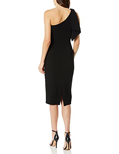 Dress the Population womens Nicole Sleeveless Bodycon Stretch Midi Sheath Dress, Black, XX-Small US