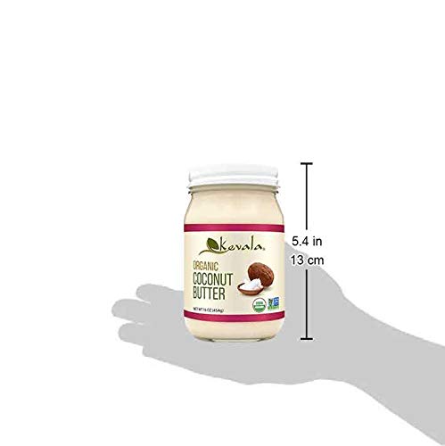 Kevala Organic Coconut Butter – 16 oz – 454g – Coconut Butter Organic Raw – Coconut Butter for Eating - Raw Coconut Butter – Cooking – Coconut Butter Organic