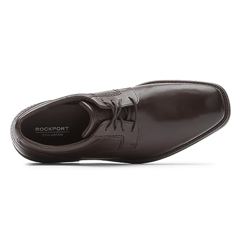 Rockport Men's Next Gen Plain Toe Oxford, New Brown, 9