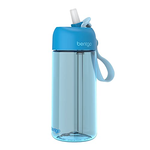 Bentgo Kids Water Bottle - Leak-Proof, Durable Tritan, BPA-Free 15 oz. Cup for Kids/Toddlers Ages 3+ - Flip-Up Straw & Dishwasher Safe for School, Sports, Daycare & Camp (Unicorn)