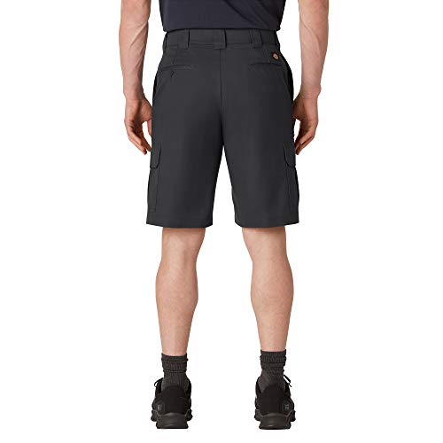 Dickies Men's Cooling Temp-iQ Active Waist Twill Cargo Shorts, Black, 30