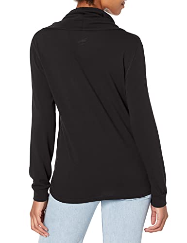 Disney Emperor's New Grove Kronk Lever Women's Cowl Neck Long Sleeve Knit Top, Black, X-Small