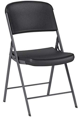 Lifetime 80187 Commercial Grade Folding Chair, 4 Pack, Black