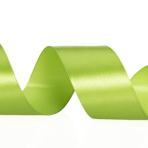 YASEO 1 1/2 Gold Solid Satin Ribbon, 50 Yards Craft Fabric Ribbon for Gift Wrapping Floral Bouquets Wedding Party Decoration