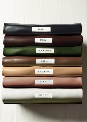 Conceited Faux Leather Leggings for Women - Vegan Leather Pants for Women High Waisted - Soft, Stretchy, and Non-See Through - Mocha - 2X-Large - 3X-Large