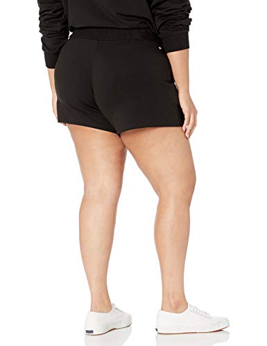 The Drop Women's Elaina Pull-On French Terry Sweatshort, Coffee Bean, 5X, Plus Size