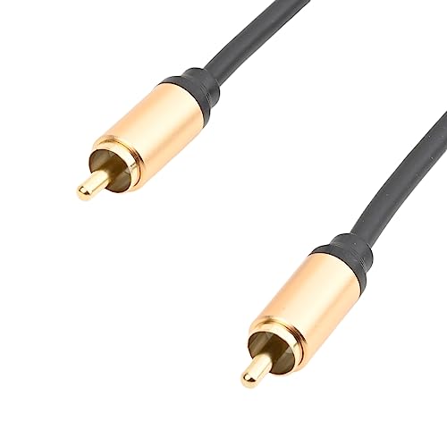 OLLGEN Upgraded Audio Video Cable,RCA Coaxial Cable with Male to Male 24K Gold Plated Plug,Video/Audio AV Extension Shielded Cord for Subwoofer Rear View Parking Camera (3m/10ft)