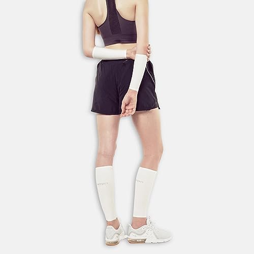 Artefit Calf Compression Sleeves for Men & Woman - Footless Socks Support Running & Sports - Leg Sleeve Brace for Shin & Calves - Black XS
