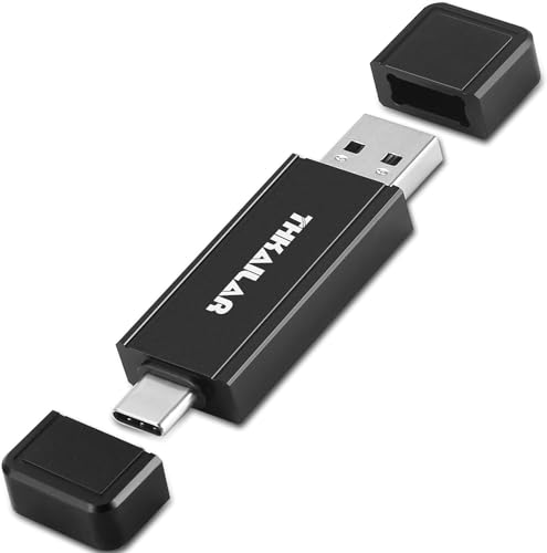 THKAILAR USB C 3.2 Gen 2 Flash Drive 128GB-High Speed Up to 350MB/s Read 2 in 1 USB Drive Data Storage, USB C Thumb Drive Compatible with Android Phone/PC/Mac/Laptop