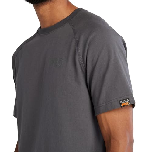 Timberland PRO Men's Core Refelctive PRO Logo Short-Sleeve T-Shirt, Asphalt, Large