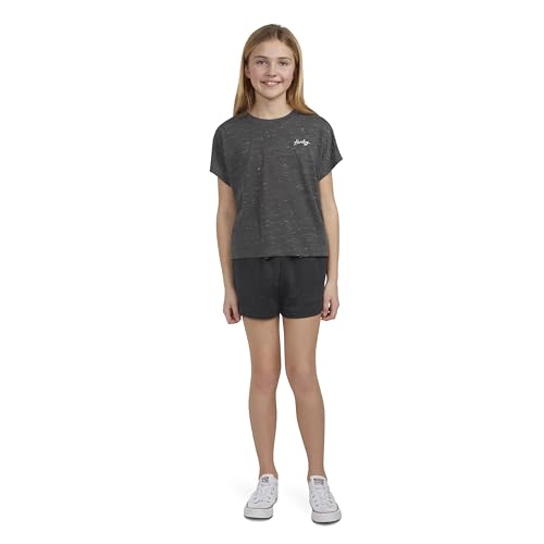 Hurley Girls' Soft Knit Pull On Shorts, Black, M